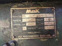 MAK 9M453AK 3400HP 600RPM ENGINE X 2